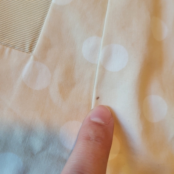 J.Crew Light Tan White Polka Dot A-line Skirt - Picture 2 of 8